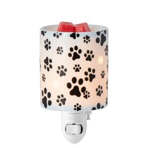 Scentsy Black and White Paw Print Warmer